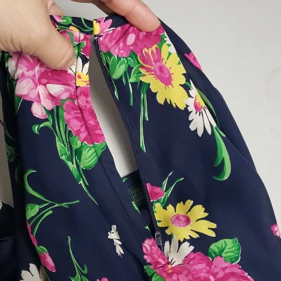 Vintage Lauren Ralph Lauren Womens Silk Floral Maxi Dress Size S Bohemian Y2K - Picture 7 of 16